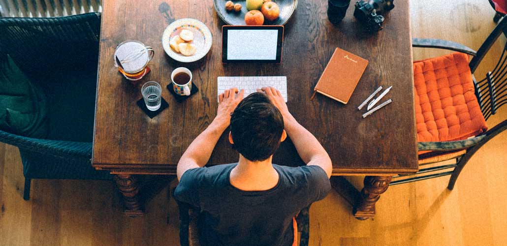 Man at desk